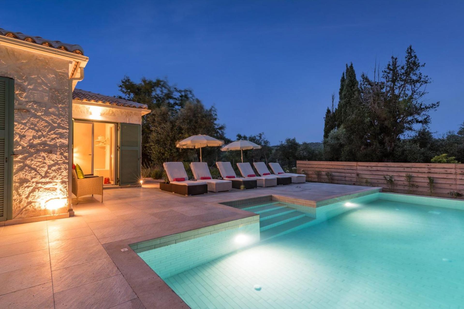 Astarte Villas - Laalu Private Villa With Pool Koukounariá Eksteriør bilde